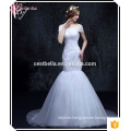 2017 China Guangzhou por encargo fuera de hombro sirena vestido de novia